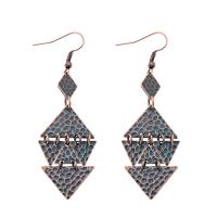 Zinc Alloy Drop Earring, fashion jewelry & folk style & for woman, rose gold color, 70mm 