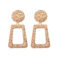 Zinc Alloy Drop Earring, Geometrical Pattern, fashion jewelry & for woman 70mm 