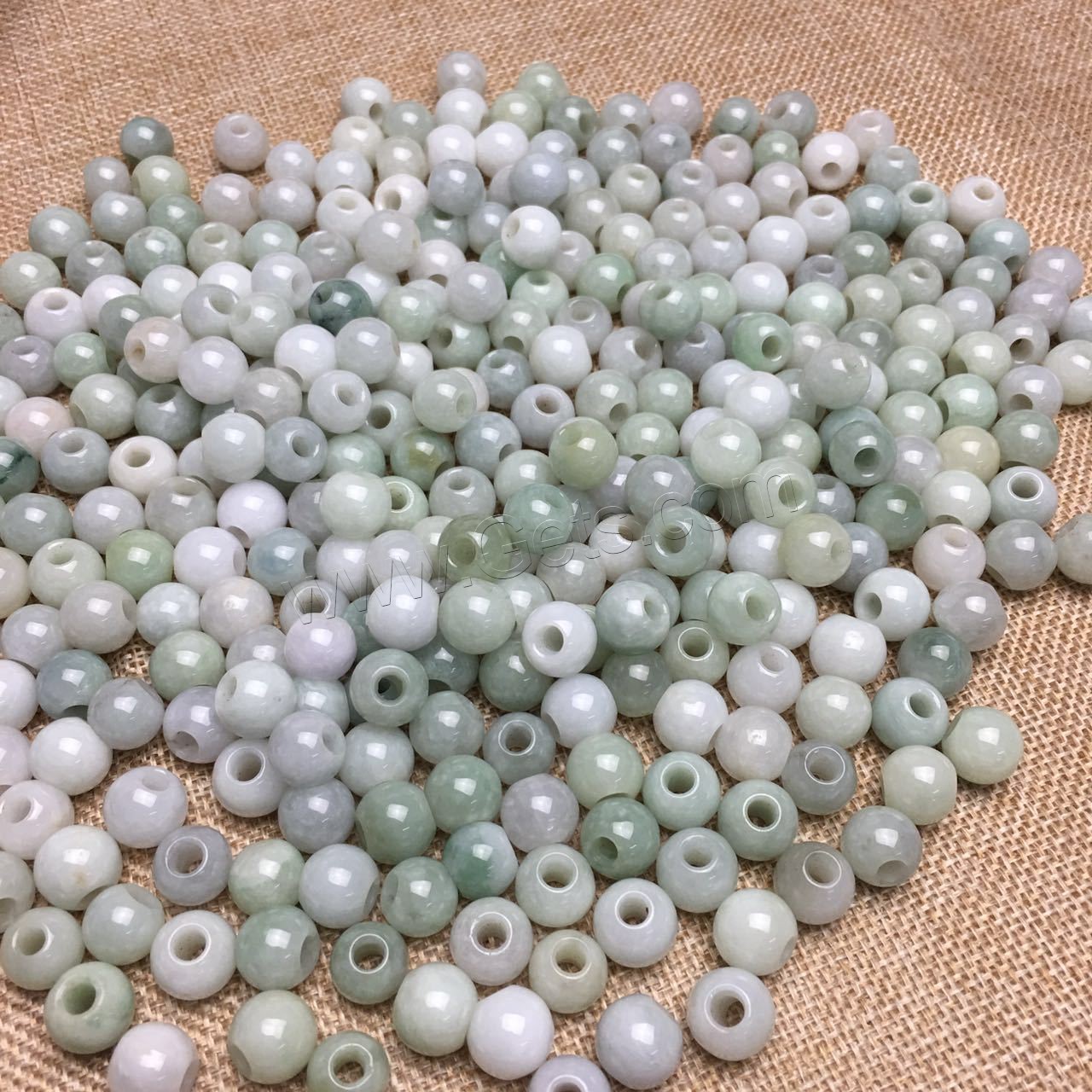 Jadeite Beads, polished, fashion jewelry & DIY & different size for choice, mixed colors, Sold By PC