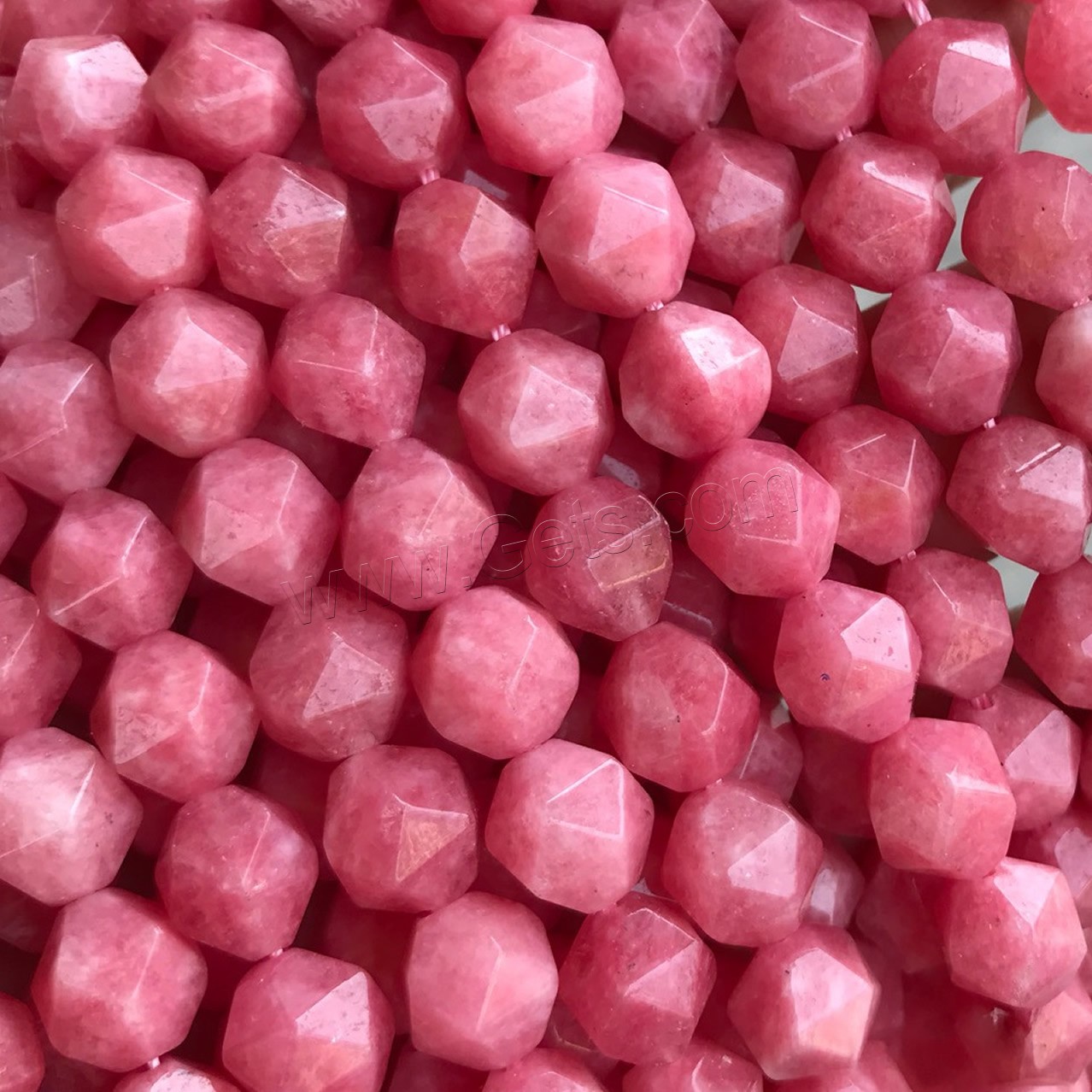 Rhodonit Perlen, poliert, DIY & verschiedene Größen vorhanden & facettierte, rot, Länge:ca. 15 ZollInch, verkauft von Strang