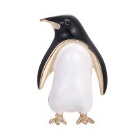 Zinc Alloy Jewelry Brooch, Penguin, gold color plated, Unisex, 36*23mm 