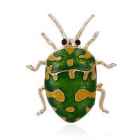 Zinc Alloy Jewelry Brooch, Insect, gold color plated, Unisex & enamel, 35*30mm 