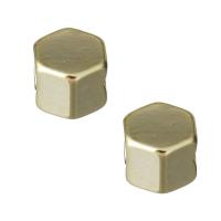 Weinlese Messing Perlen, Goldfarbe, 5x5x4mm, Bohrung:ca. 1.5mm, verkauft von PC