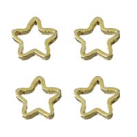 Brass Ring Saltar Soldado, metal, Estrella, dorado, 5.5x5x1.5mm, Vendido por UD