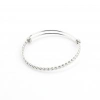 Stainless Steel Bangle, 304 Stainless Steel, plated, fashion jewelry & for woman, original color, 4mm 