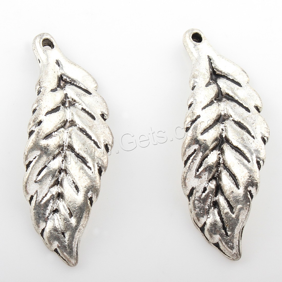 Zinc Alloy Leaf Pendants, plated, more colors for choice, 19*39mm, Hole:Approx 2mm, Approx 90PCs/Bag, Sold By Bag