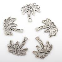 Zinc Alloy Jewelry Pendants, Palm Tree, plated 27*28mm Approx 2mm, Approx 