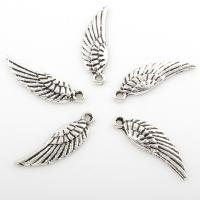 Wing Shaped Zinc Alloy Pendants, plated 7*25mm Approx 2mm, Approx 