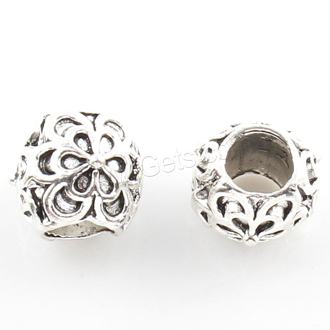Zinc Alloy Jewelry Beads, plated, more colors for choice, 9*8mm, Hole:Approx 5mm, Approx 250PCs/Bag, Sold By Bag