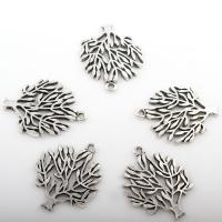 Zinc Alloy Jewelry Pendants, Tree, plated 24*30mm Approx 2mm, Approx 