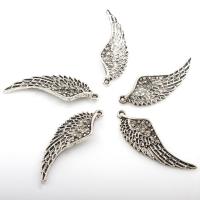 Wing Shaped Zinc Alloy Pendants, plated 13*41mm Approx 2mm, Approx 