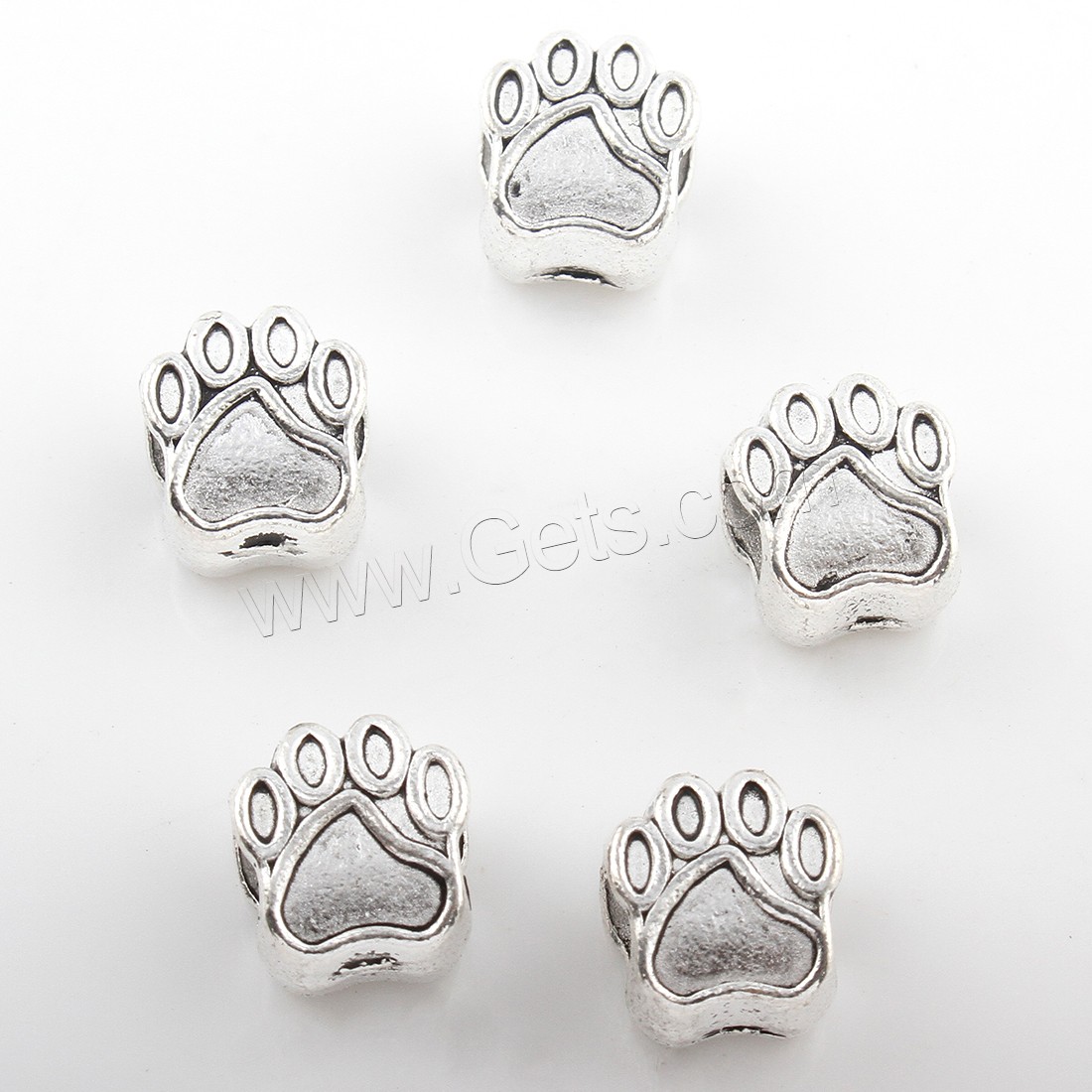 Zinc Alloy Spacer Beads, Claw, plated, more colors for choice, 9*11mm, Hole:Approx 5mm, Approx 192PCs/Bag, Sold By Bag