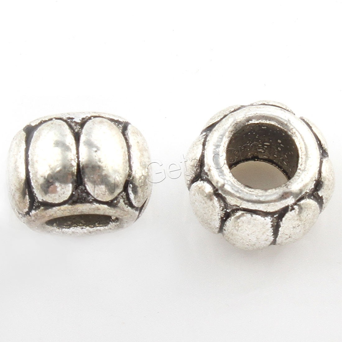 Zinc Alloy Spacer Beads, plated, more colors for choice, 10*6mm, Hole:Approx 4mm, Approx 294PCs/Bag, Sold By Bag