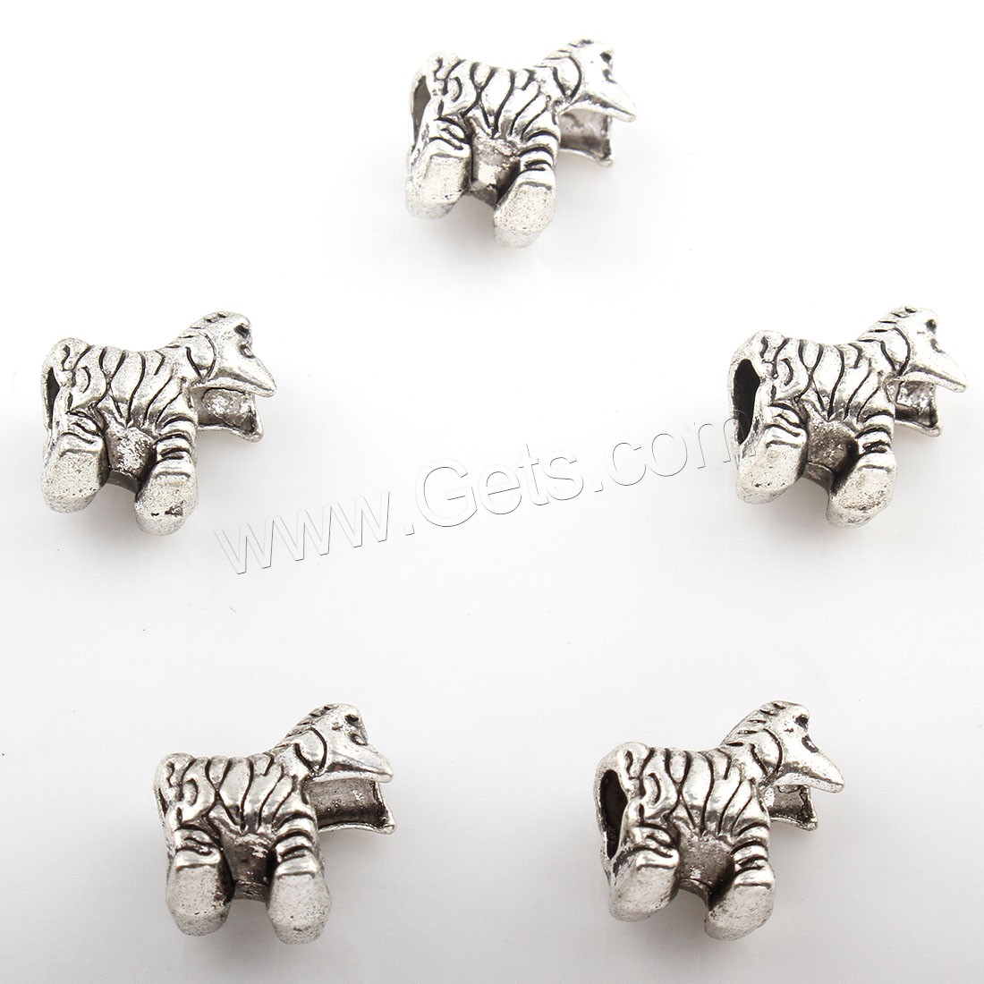 Zinc Alloy Spacer Beads, Dog, plated, more colors for choice, 7*12mm, Hole:Approx 4mm, Approx 227PCs/Bag, Sold By Bag
