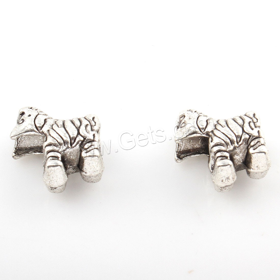 Zinc Alloy Spacer Beads, Dog, plated, more colors for choice, 7*12mm, Hole:Approx 4mm, Approx 227PCs/Bag, Sold By Bag