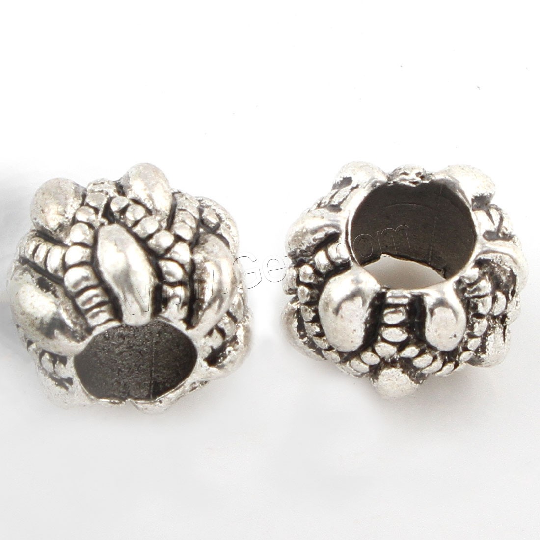 Zinc Alloy Spacer Beads, plated, more colors for choice, 9*7mm, Hole:Approx 4mm, Approx 208PCs/Bag, Sold By Bag