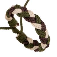 Linen Bracelet, Adjustable & Unisex & woven pattern 