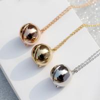 Zinc Alloy Locket Necklace, with 5cm extender chain, Round, fashion jewelry & for woman Approx 15.7 Inch 