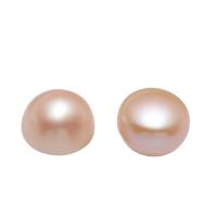 Half Drilled Cultured Freshwater Pearl Beads, Potato, natural, half-drilled, pink Approx 0.8mm 
