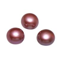 Perlas Freshwater sin Agujero, Perlas cultivadas de agua dulce, Patata, natural, Púrpura, 7x6mm, Vendido por Par