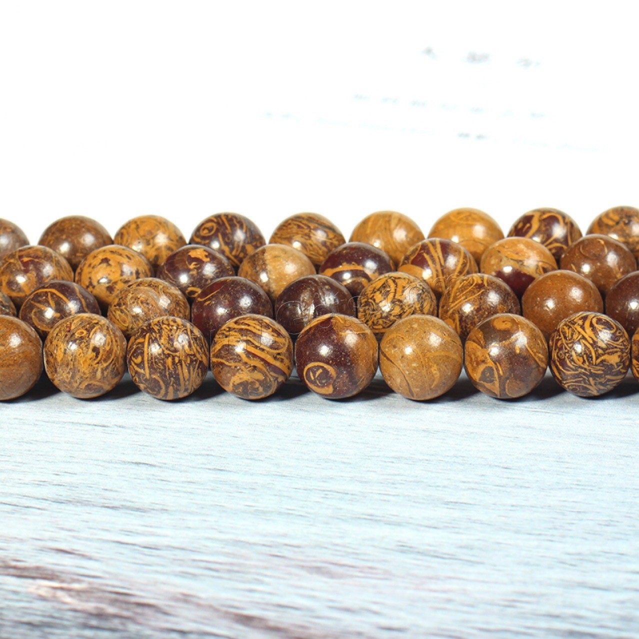 Lighter Imperial Jade Beads, Round, polished, DIY & different size for choice, golden, Length:Approx 15 Inch, Sold By Strand