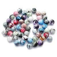 Resin Jewelry Beads, Round mixed colors 
