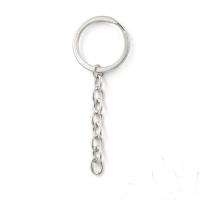 304 Stainless Steel Key Clasp Setting, plated, DIY, original color 