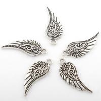 Wing Shaped Zinc Alloy Pendants, plated 9*27mm Approx 2mm, Approx 