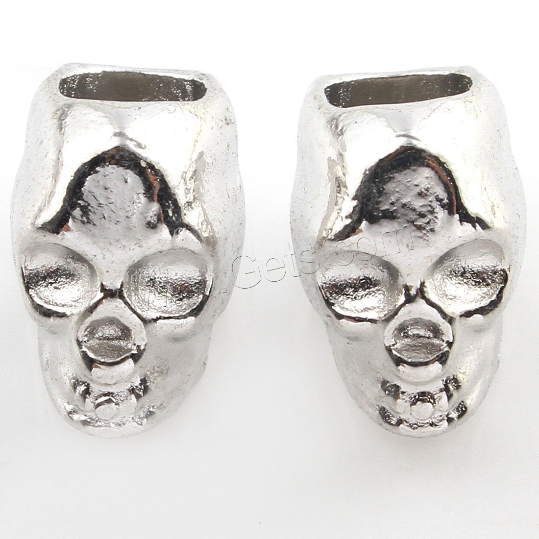 Zinc Alloy Spacer Beads, Skull, plated, more colors for choice, 7*11mm, Hole:Approx 4mm, Approx 238PCs/Bag, Sold By Bag