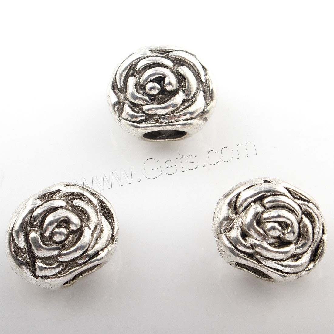 Zinc Alloy Spacer Beads, Flower, plated, more colors for choice, 12*10mm, Hole:Approx 4mm, Approx 142PCs/Bag, Sold By Bag