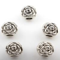 Perles intercalaires en alliage de zinc, fleur, Placage, plus de couleurs à choisir, 12*10mm Environ 4mm, Environ Vendu par sac