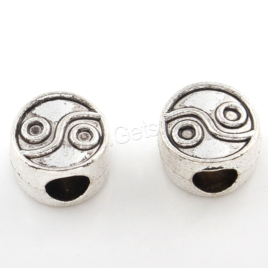 Zinc Alloy Spacer Beads, plated, more colors for choice, 11*9mm, Hole:Approx 4mm, Approx 119PCs/Bag, Sold By Bag