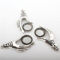 Zinc Alloy Jewelry Pendants, plated 33*64mm Approx 2mm, Approx 