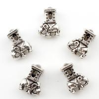 Zinc Alloy Animal Beads, Elephant, plated Approx 5mm, Approx 