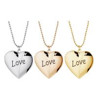 Zinc Alloy Locket Necklace, with leather cord, with 5cm extender chain, Heart, fashion jewelry & for woman, 40cm,35cm 
