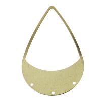 Brass Jewelry Pendants, Teardrop, gold color plated Approx 1.5mm 