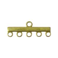 Brass Connector, gold color plated, 1/5 loop Approx 1.5mm 