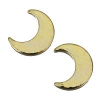 Brass Cabochon, Moon, gold color plated 