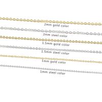 collier de chaîne en inox , Acier inoxydable 304, Placage, bijoux de mode & normes différentes pour le choix, plus de couleurs à choisir, 40cm Environ 15.7 pouce, Vendu par brin
