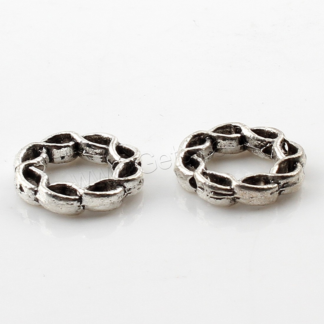 Zinc Alloy Spacer Beads, plated, more colors for choice, 15x15x3mm, Hole:Approx 10mm, Approx 250PCs/Bag, Sold By Bag