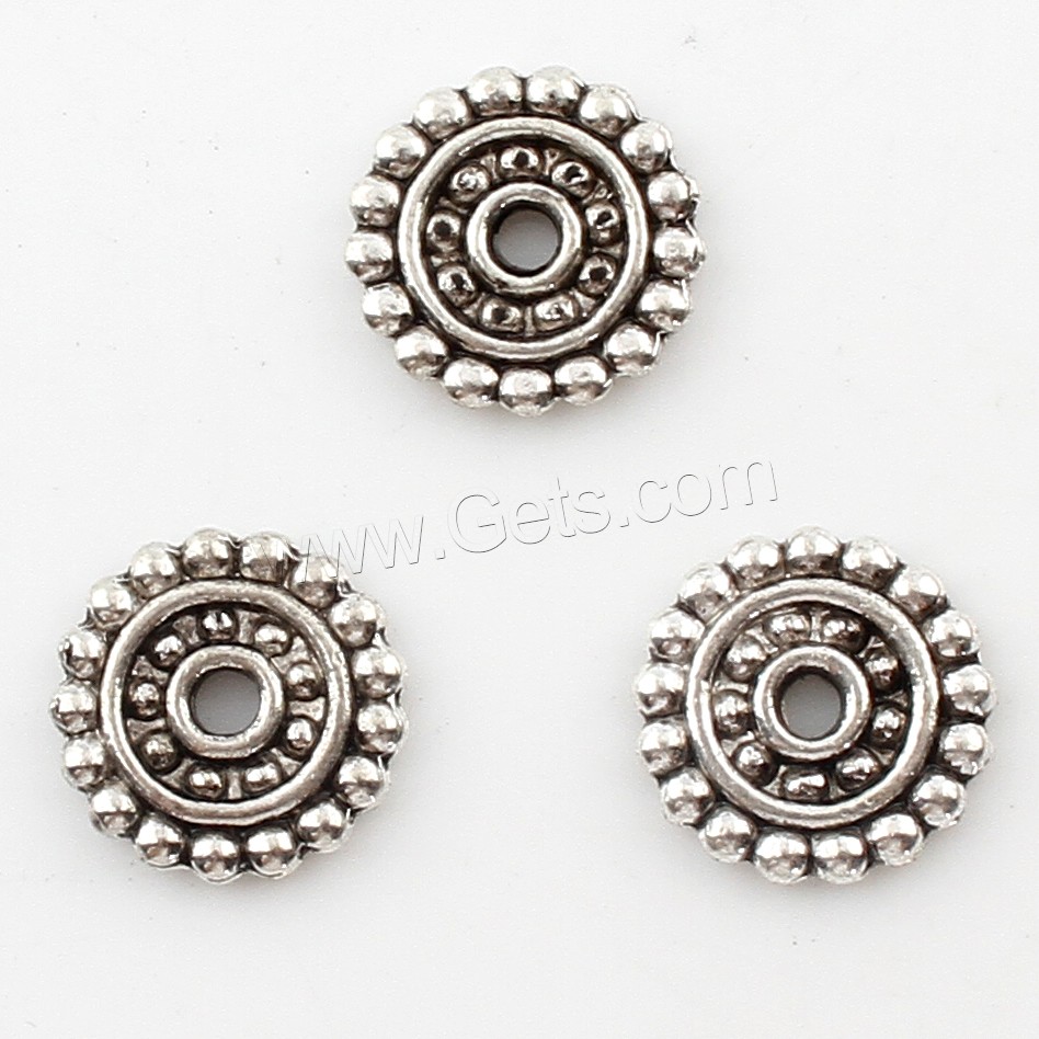 Zinc Alloy Spacer Beads, Flower, plated, more colors for choice, 13x13x2mm, Hole:Approx 3mm, Approx 250PCs/Bag, Sold By Bag