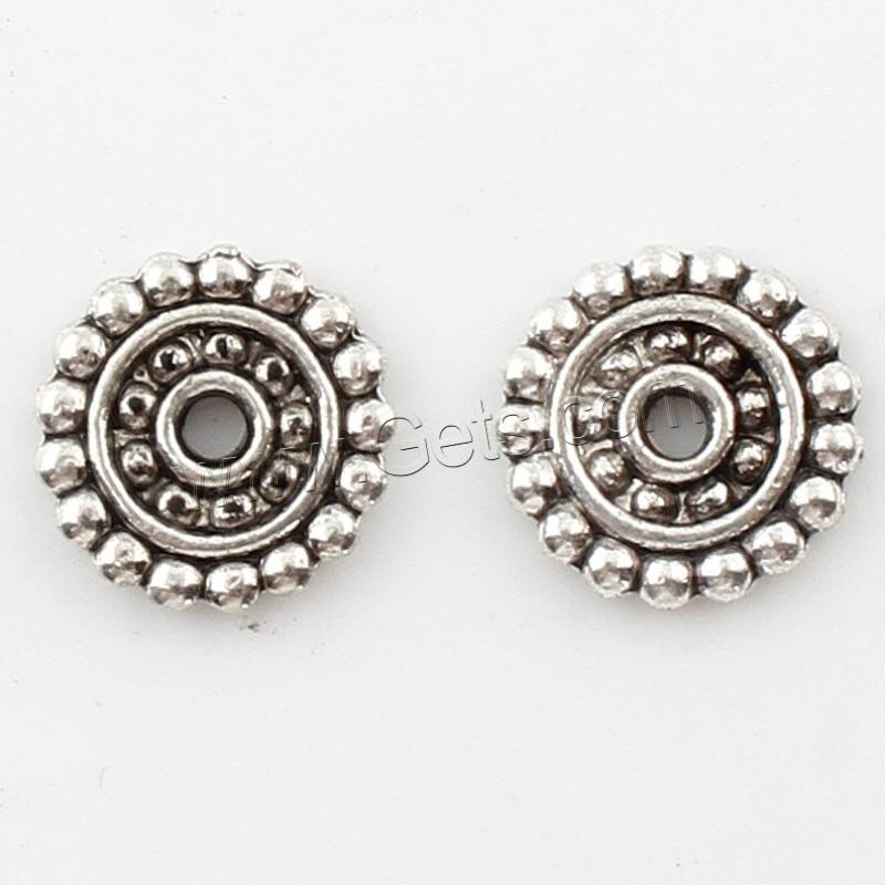 Zinc Alloy Spacer Beads, Flower, plated, more colors for choice, 13x13x2mm, Hole:Approx 3mm, Approx 250PCs/Bag, Sold By Bag