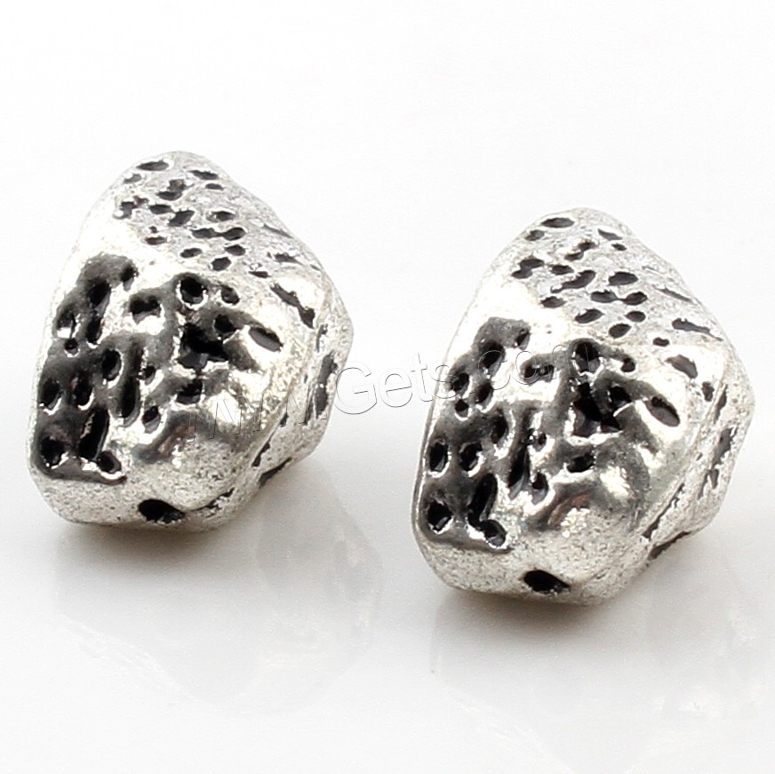 Zinc Alloy Jewelry Beads, plated, more colors for choice, 12x17x11mm, Hole:Approx 3mm, Approx 83PCs/Bag, Sold By Bag
