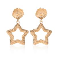 Zinc Alloy Drop Earring, Star, fashion jewelry & for woman 
