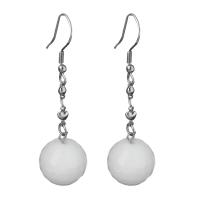 Stainless Steel Drop Earring, with Crystal, for woman, original color 53mm 
