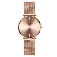 Women Wrist Watch, Stainless Steel, with Glass, Japanese movement, plated, for woman & waterproof Approx 7.5 Inch 