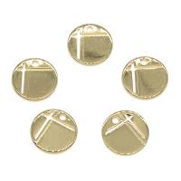 Brass Jewelry Pendants, Flat Round, plated Approx 0.5mm 