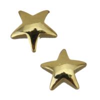 metal cabujón, Estrella, dorado, 5x5x1.5mm, Vendido por UD