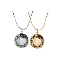 Zinc Alloy Locket Necklace, fashion jewelry & for woman Approx 15.7 Inch 