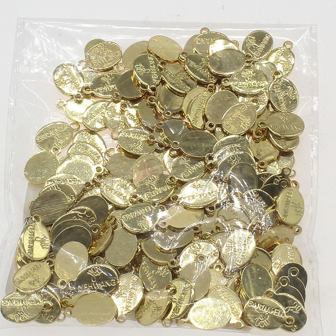 真鍮ジュエリーペンダント, 銅, メッキ, 無色, 8x12mm, 穴:約 1mm, 198パソコン/バッグ, 売り手 バッグ